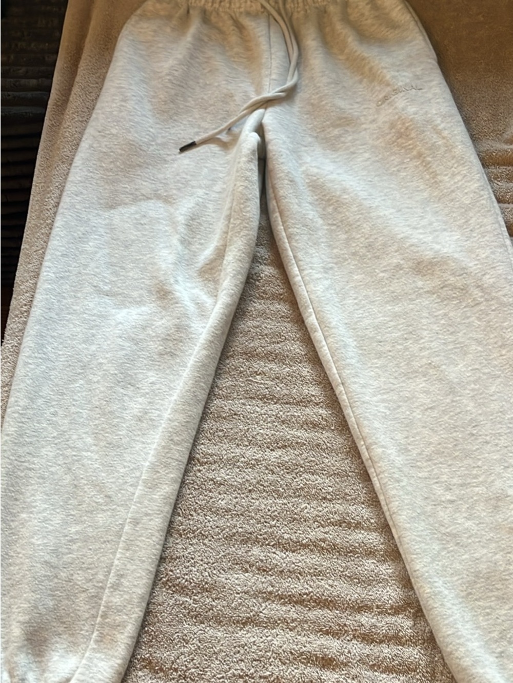 Original Use Light Gray Women's Jogger Sweatpants with Drawstring